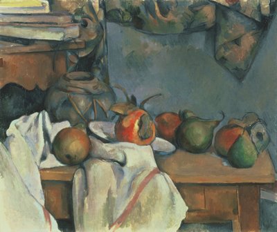 Ingwertopf mit Granatapfel und Birnen von Paul Cézanne